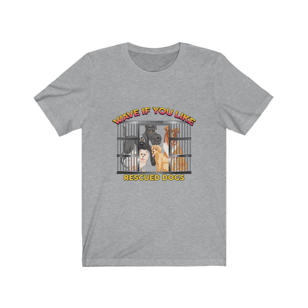 Rescued Pets (Dogs and Cats) And Pet Adoption - Unisex Jersey Short Sleeve Tee